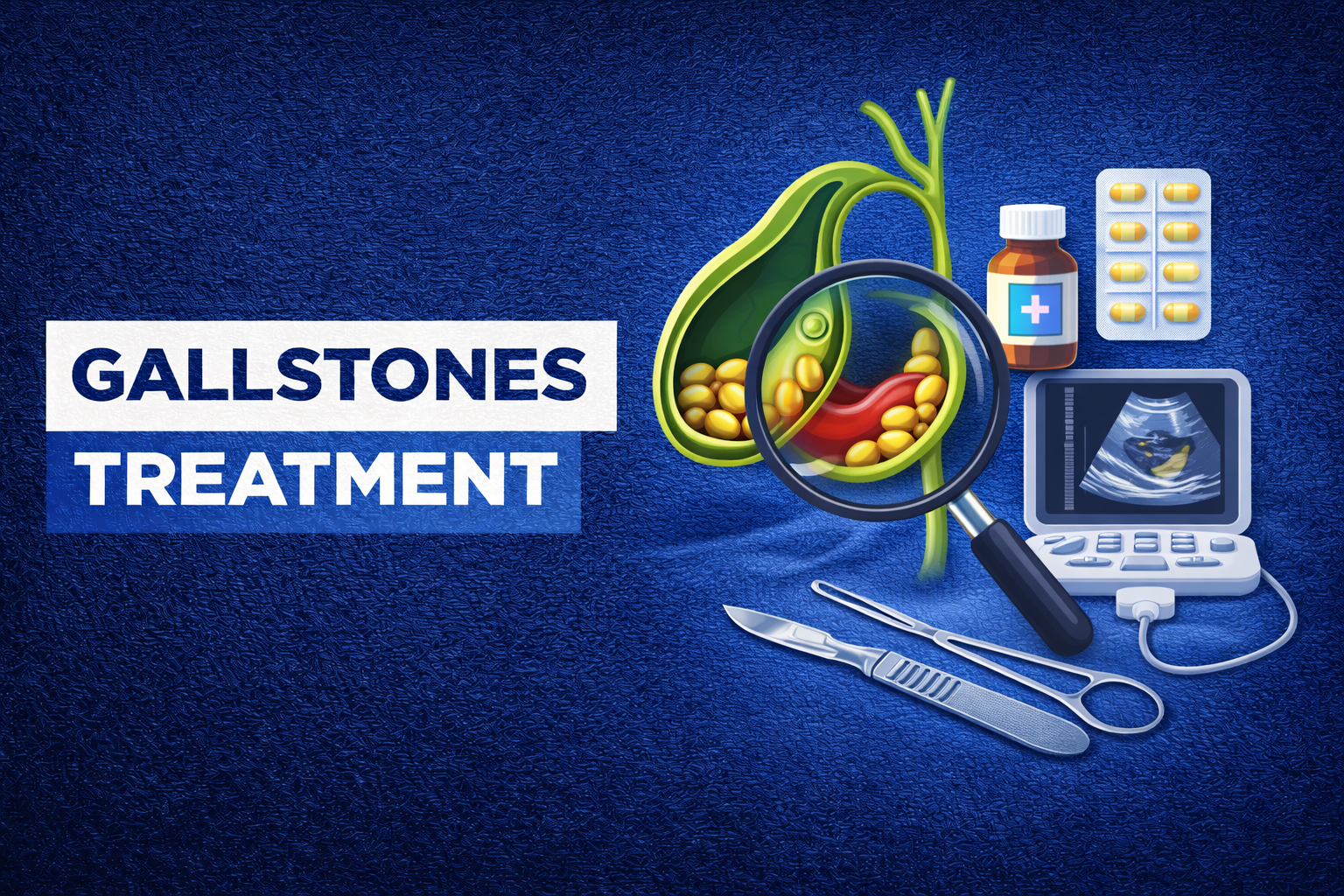 Gallstones treatment illustration by Dr. Sanjiv Warkhede Best Piles Doctor in Jabalpur